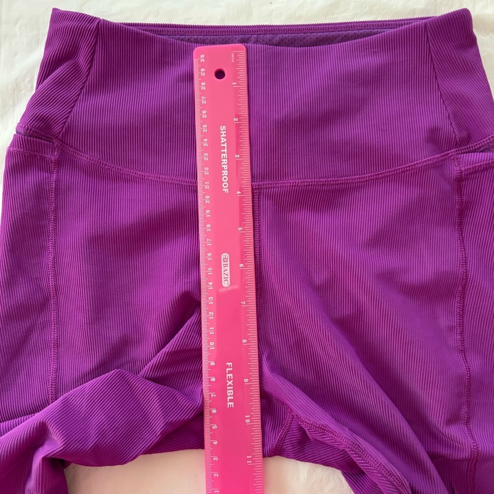 NWOT CALIA by Carrie Underwood High Rise Purple Leggings Ribbed SZ S - Picture 7 of 12